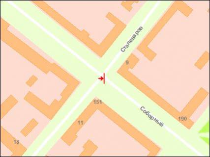 Citylight Р/П in Zaporizhzhya, 1.8x1.2  st. Stalevariv - st. Maakovs'kogo scheme