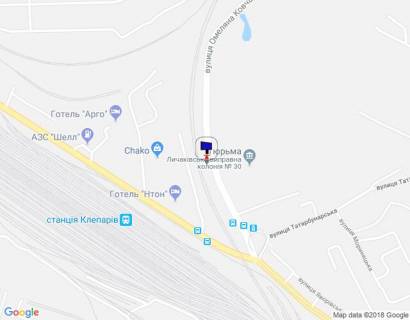 Billboard B in Lviv, 3х6  st. Vinnica scheme