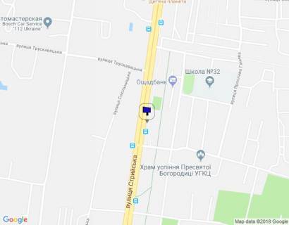 Billboard B in Lviv, 3х6  Stryjskaa st. , 61 scheme