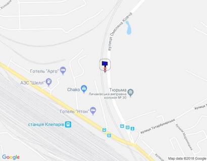 Billboard B in Lviv, 3х6  st. Vinnica scheme