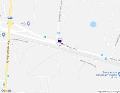 Billboard B in Lviv, 3х6  st. Luganskaa scheme