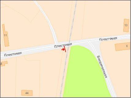 Billboard A in Lviv, 3х6  Plastovaa st. scheme