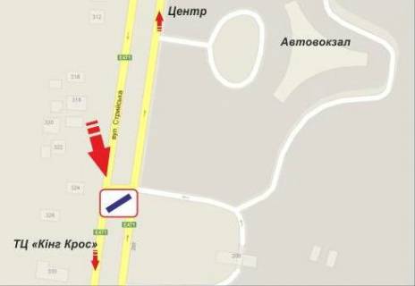 Billboard Р/П in Lviv, 3х6  Stryjskaa, 330 st. scheme