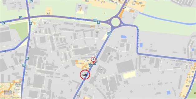 Billboard A in Lviv, 3х6  Lipinskogo-B.Hmel'nickogo st. ,176 scheme