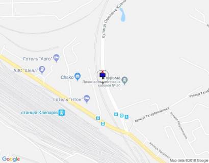 Billboard A in Lviv, 3х6  st. Vinnica scheme