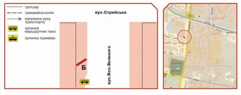 Billboard B in Lviv, 3х6  Bol'sogo st. , 2 scheme