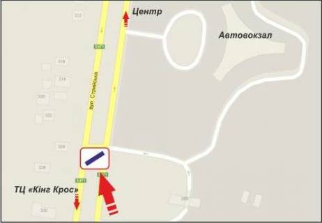 Billboard Р/П in Lviv, 3х6  Stryjskaa, 330 st. scheme