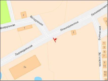 Billboard B in Lviv, 3х6  Levandovskaa st. scheme