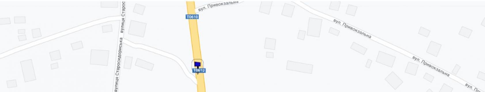 Billboard A in Khmilnyk, 3x6  Vst. V. Porika poruc; zapravka OKKO, central'nij avtovokzal, zitlovij masiv, v'izd z boku Berdiceva (Zitomir, Kiiv) scheme