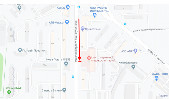 Prismatron, Prism B in Kyiv, 3х6  Serbakivs'kogo st., 70 u napramku av. Peremogi - 219960 scheme