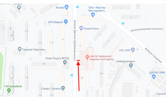 Prismatron, Prism A in Kyiv, 3х6  Serbakivs'kogo st., 70 u napramku st. Stecenka - 219958 scheme