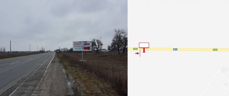Billboard A in Poltava trasi, 3х6  trasa E584(M22) napramok v bik s. Potoki, trasa v bik Poltavi, Kobelaki, Resetilivku, Kozel'sinu Photo 1