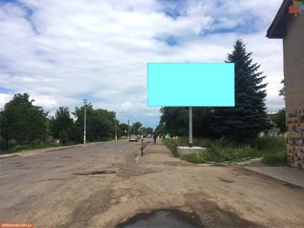 Billboard A in Sambir, 3х6  Trasa L'viv-Uzgorod, 500m vid vokzalu, porad z avtobusnou zupinkou ta zapravkou OKKO, storona A Photo 1