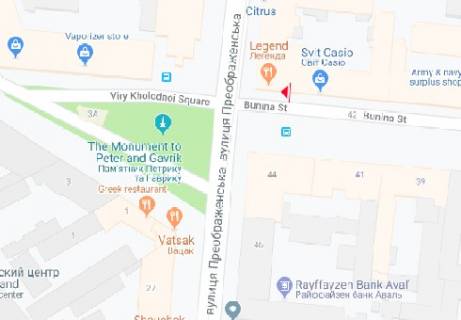 Citylight A in Odessa Bunina st., 36 A scheme