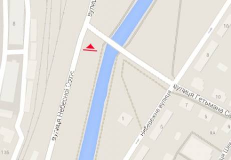 Billboard B in Rivne, 3x6  Kikvidze st. - Sagajdacnogo Get'mana st. scheme