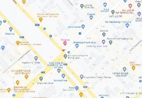 Video Billboard A in Chernihiv, 2.32x3.14  Miru av., 33, (rozsirenna 480h336) - 411398 scheme