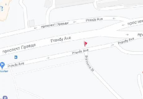 Prismatron, Prism B in Kyiv, 3x6  Pravdi av. (na rozpodiluvaci) - 341200 scheme