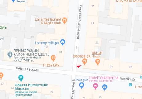 Citylight A in Odessa Ekaterininskaa st. - Greceskaa st., 32 A scheme