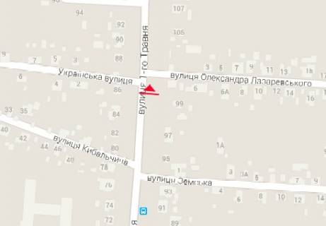 Billboard B in Chernihiv, 3x6  Mihajla Grusevs'kogo prosp., 99 scheme