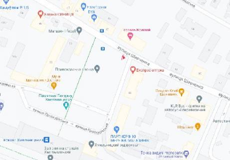 Video Billboard B in Khmelnitsky, 2.3x3.14  Sevcenka st., 58 (rozsirenna 480h336) - 481496 scheme