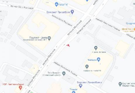 Non-Standard  in Kharkiv Zasitnikov Ukrainy pl., 2 scheme