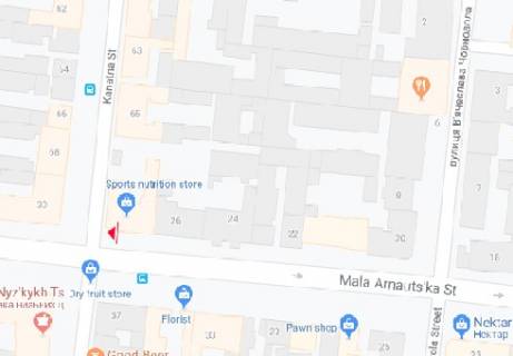 Citylight B in Odessa M.Arnautskaa st., 41 - Kanatnaa st. B scheme