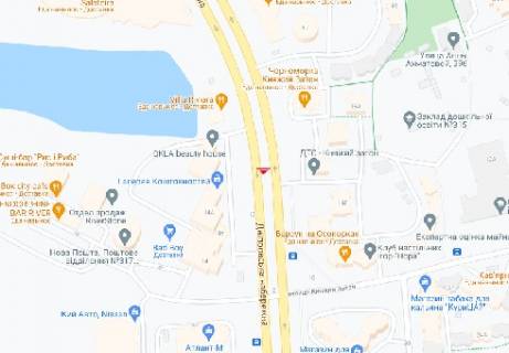 Video Billboard A in Kyiv, 2.32x3.14  Dniprovs'ka nab., 16v [2], (rozsirenna 480h336) - 410434 scheme