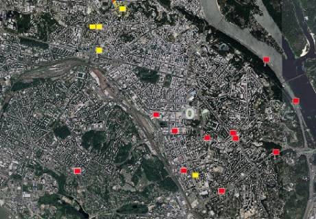 Non-Standard A in Kyiv Set' iz 46 adresov po Kievu (10 sek. v 3-h min. bloke) [2.32x3.14 - 37st.; 3.86x5.12 - 3st.; 3.86x7.68 - 1st.; 4x8 - 5st.] scheme