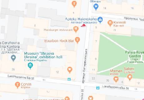 Citylight A in Odessa Ekaterininskaa st., 10 A scheme