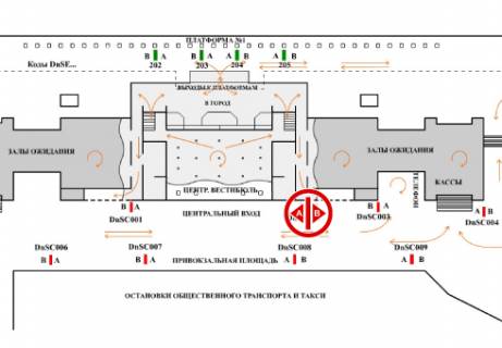 Citylight B in Dnipro (Dnipropetrovsk) Privokzal'naa plosad' scheme