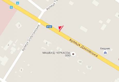 Billboard B in Cherkasy, 3x6  Dahnivs'ka st., 17 scheme