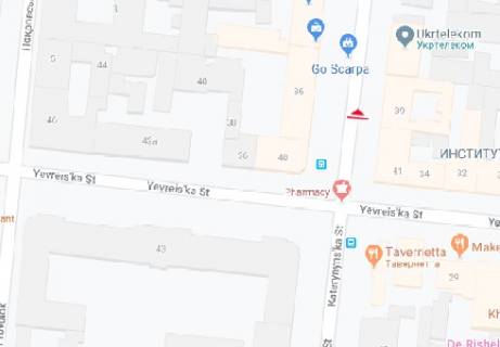 Citylight B in Odessa Ekaterininskaa st., 37 B scheme