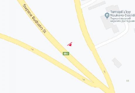 Billboard A in Ternopil Budnogo Stepana st., 48 scheme