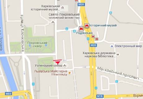Scrolller, Scroll A in Kharkiv Universitetskaa st. - Sobornyj spusk (naprotiv) - 320886 scheme