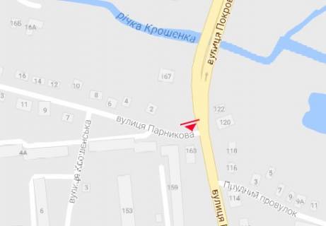 Billboard B in Zhytomyr, 3x6  Pokrovs'ka st. (Sorsa st.) - Parnikova st., 2 scheme