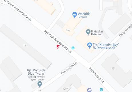 Billboard A in Kyiv, 3x6  Kirilivs'ka st. (Frunze st.), 131 scheme