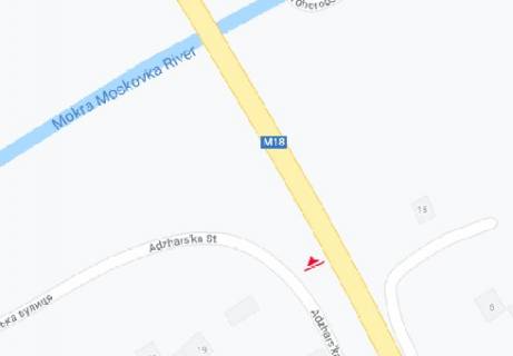 Billboard A in Zaporizhzhya, 3x6  Trasa Harkiv - Simferopol' - Adzars'ka st. scheme