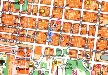 Citylight B in Odessa Risel'evskaa, 61 B scheme