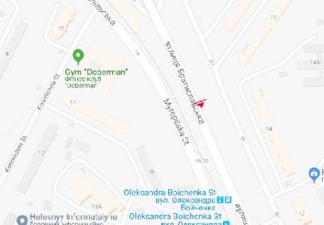 Billboard A in Kyiv, 3x6  Bratislavs'ka st., 16 scheme