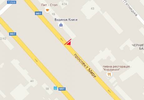Citylight A in Chernihiv Mira av., 45, Dom knigi scheme
