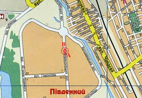 Billboard B in Zaporizhzhya, 3x6  Novokuznec'ka st., 13 scheme