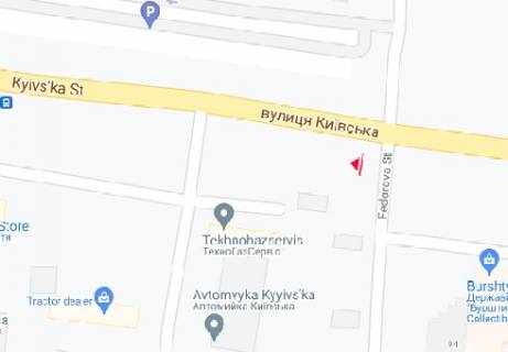 Billboard A in Rivne, 3x6  Kievskaa st., vozle Burstina scheme