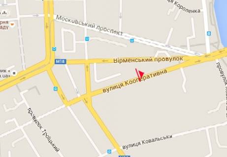 Scrolller, Scroll A in Kharkiv Kooperativnaa st., 20 (naprotiv) - 320878 scheme