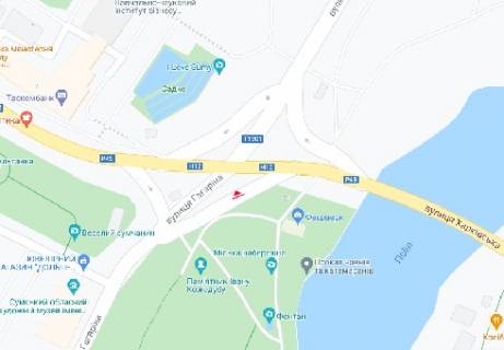 Video Billboard  in Sumi Gagarina st. - Har'kovskaa st., (razresenie 480h336) - 387462 scheme