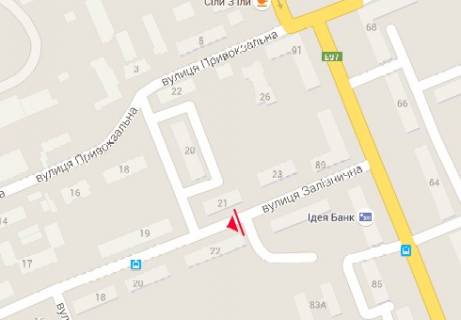 Billboard A in Kherson, 3x6  Zaliznicna st. - Usakova prosp. scheme