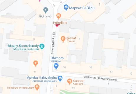 Citylight A in Odessa Ekaterininskaa st., 3 A scheme