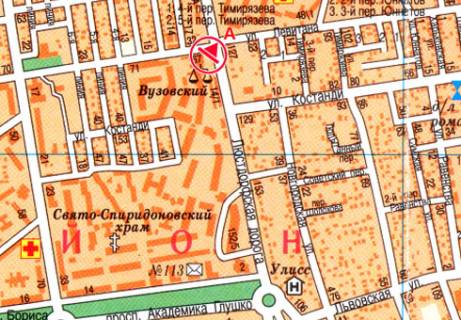 Prismatron, Prism A in Odessa Lustdorfskaa doroga,142 (rynok Vuzovskij) - 320172 scheme