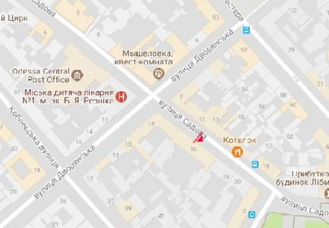 Citylight B in Odessa Sadovaa, 14 B scheme