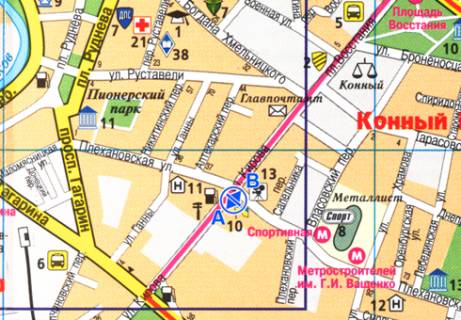 Backlight A in Kharkiv Molocna st. (Kirova (Cervonozavods'kij r-n) st.) - Plehanovs'ka st., 40 scheme