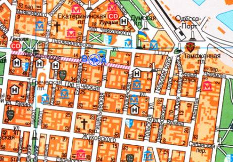 Citylight A in Odessa Deribasovskaa st., 14 A scheme